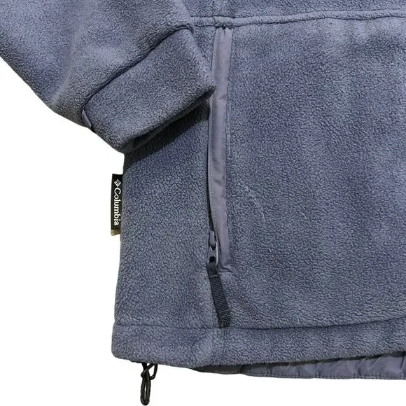 Columbia Fleece Women’s FullZip Jacket Blue Soft Shell Outer Interchange￼ Medium - Picture 4 of 9